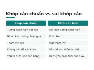 Khớp cắn chuẩn vs sai khớp cắn