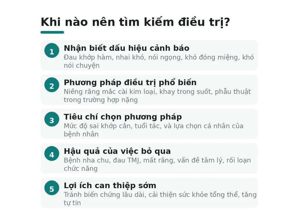 Khi nào nên tìm kiếm điều trị?