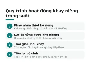 Quy trình hoạt động khay niềng trong suốt