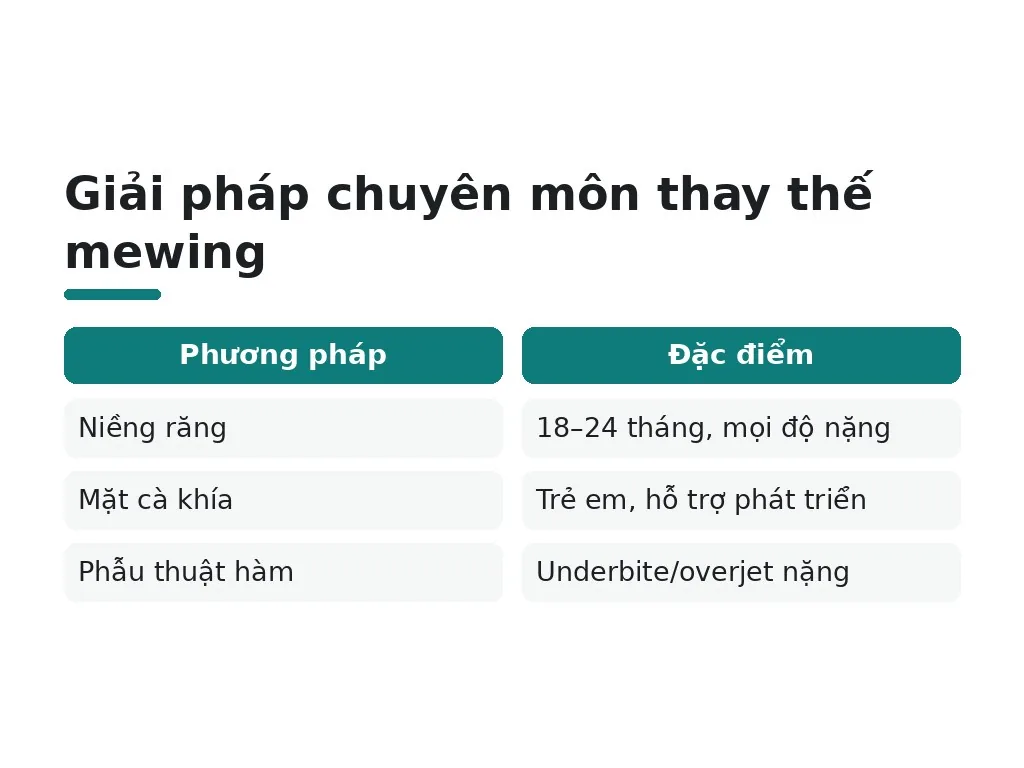 Khi nào nên ngừng tập mewing và gặp bác sĩ?