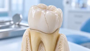 Bọc răng sứ bị nứt dọc: nguyên nhân và cách xử lý
