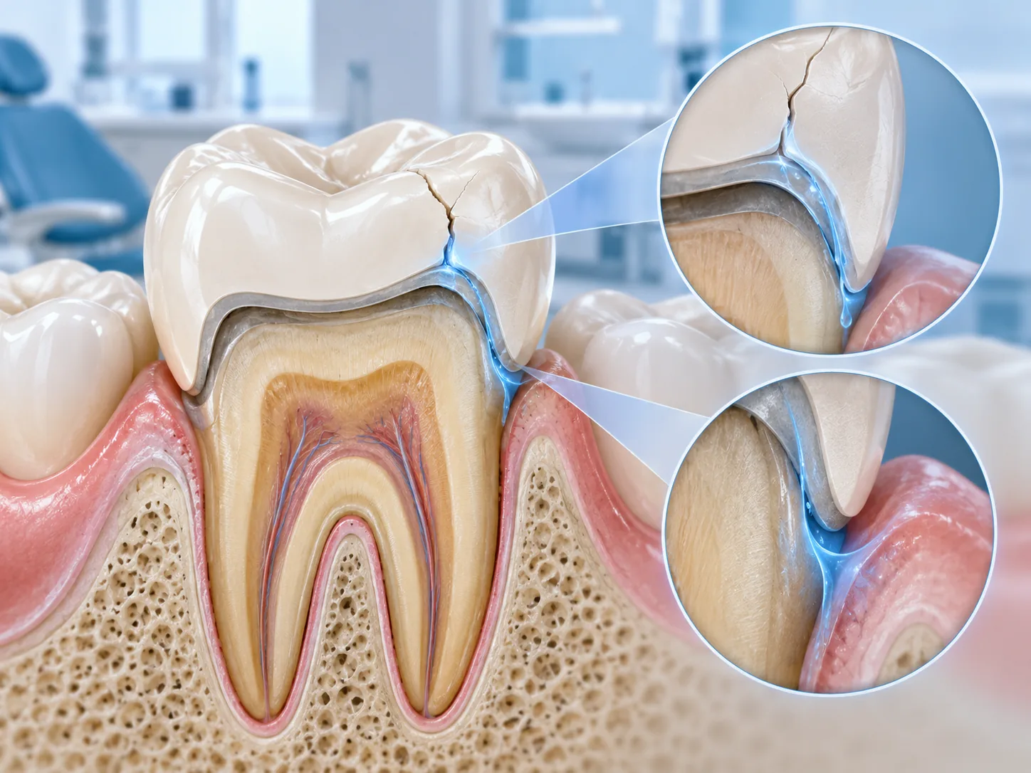 Bọc răng sứ bị nứt dọc có nguy hiểm không?