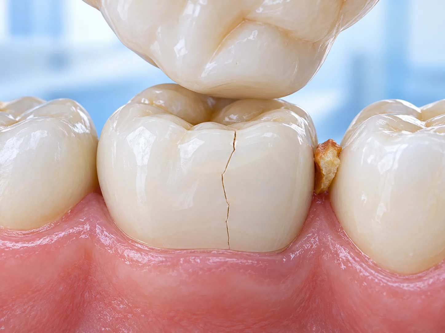 Vì sao răng sứ sau khi bọc bị nứt dọc?