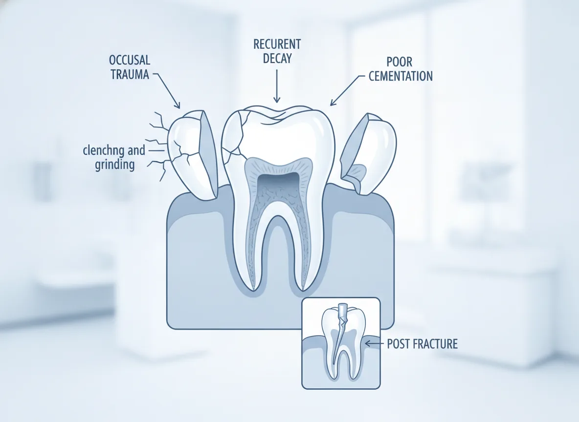 Nguyên nhân khiến bọc răng sứ bị hỏng là gì?