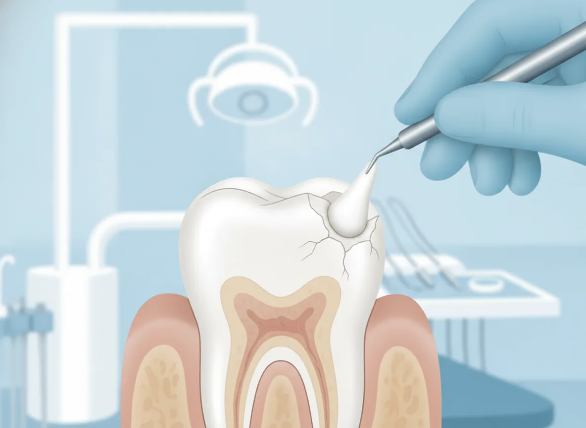 Tại sao không thể trám bọc răng sứ bị mẻ bằng vật liệu thông thường?