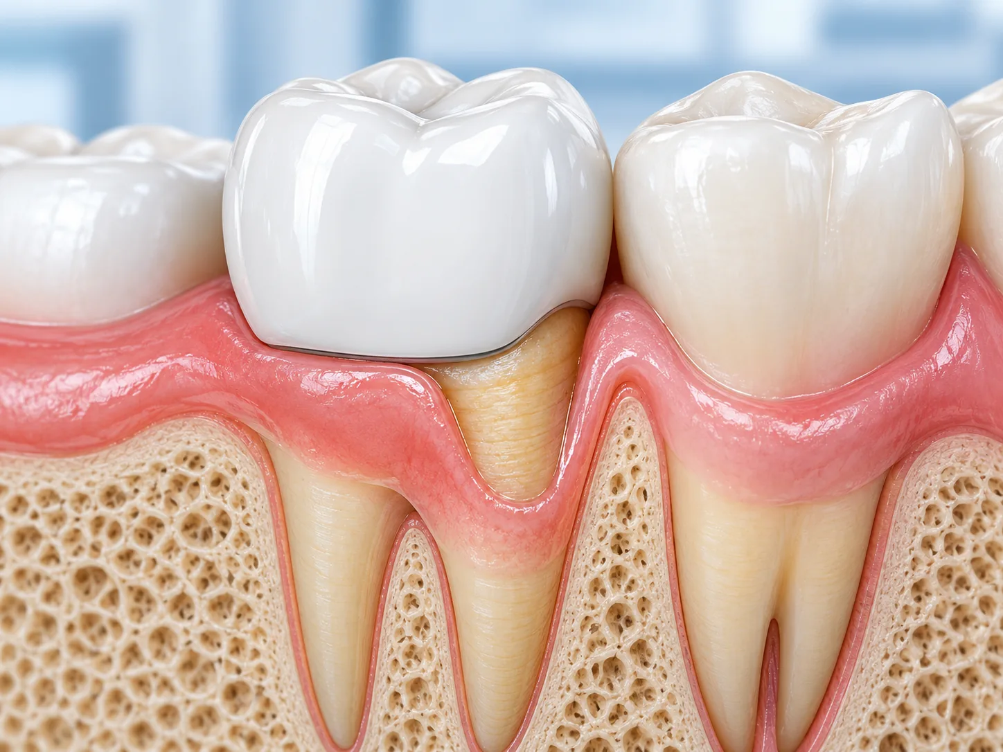 Tụt nướu sau khi bọc răng sứ có thể gây hậu quả gì?